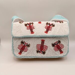 Viral beaded lobster bag new with tags SOL MER crawdad beaded purse